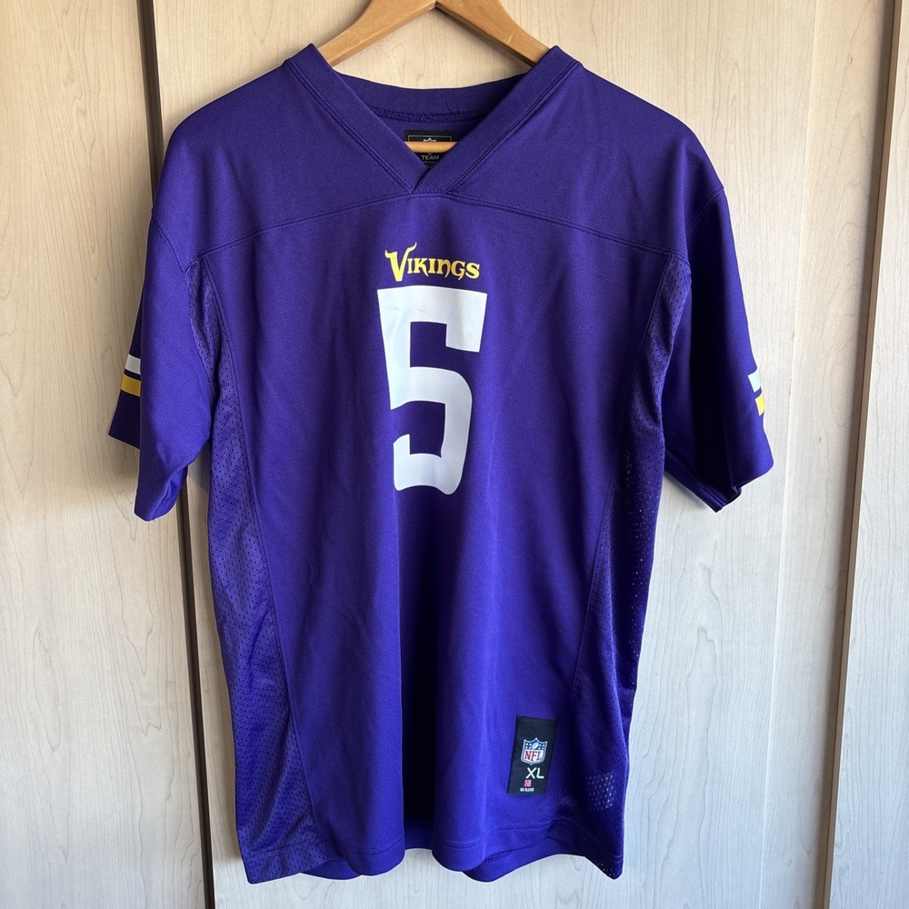Teddy Bridgewater #5 Minnesota Vikings NFL Team Apparel Jersey Youth XL X-Large